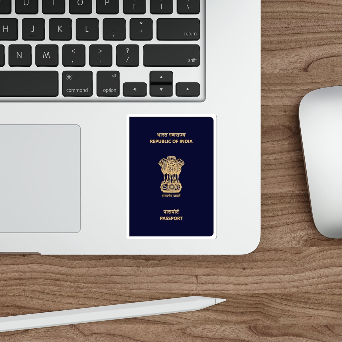 Indian Passport STICKER Vinyl Die-Cut Decal-The Sticker Space