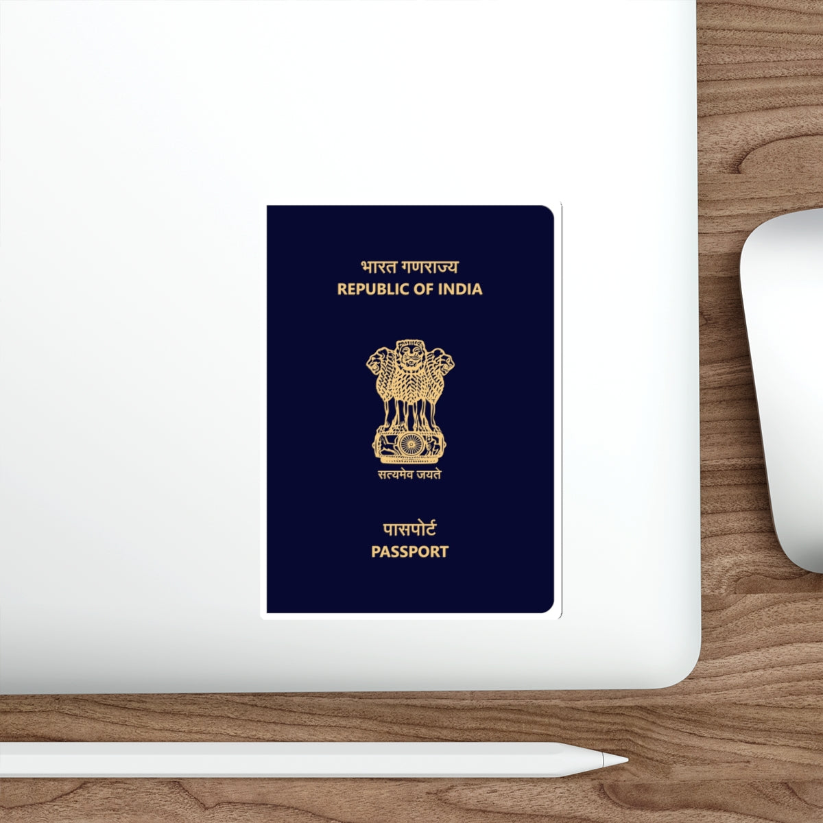 Indian Passport STICKER Vinyl Die-Cut Decal-The Sticker Space