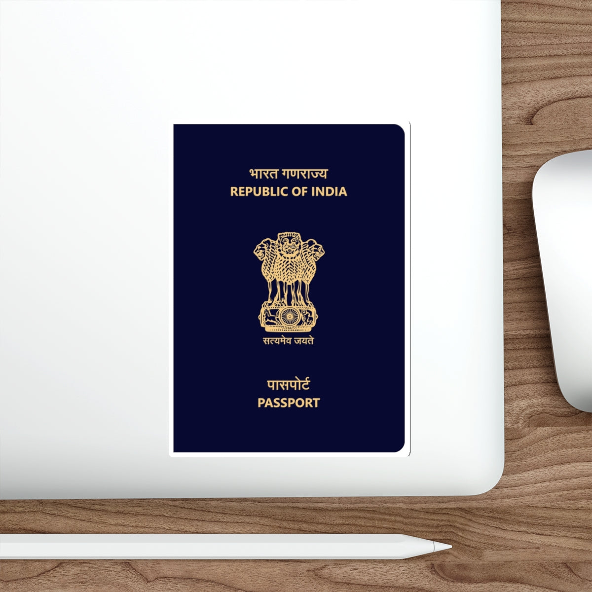 Indian Passport STICKER Vinyl Die-Cut Decal-The Sticker Space