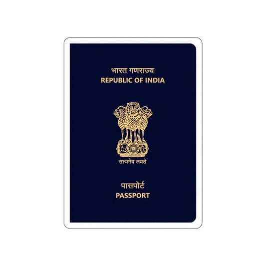 Indian Passport STICKER Vinyl Die-Cut Decal 2 Inch - The Sticker Space