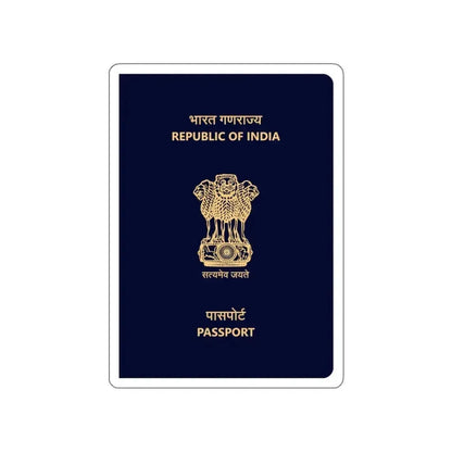 Indian Passport STICKER Vinyl Die-Cut Decal 3 Inch - The Sticker Space