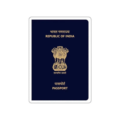 Indian Passport STICKER Vinyl Die-Cut Decal 6 Inch - The Sticker Space