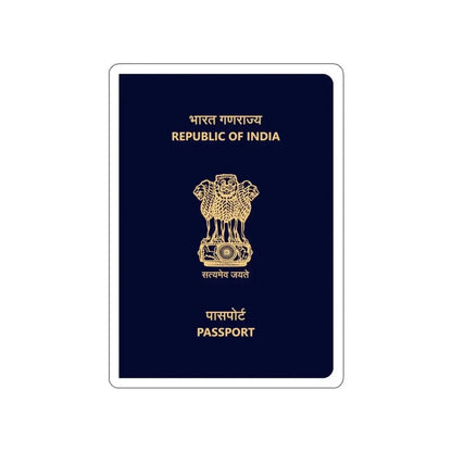 Indian Passport STICKER Vinyl Die-Cut Decal - The Sticker Space