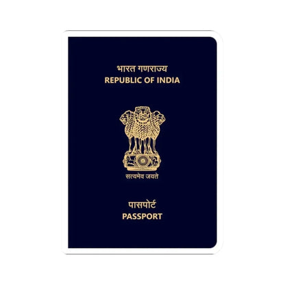 Indian Passport - STICKER Vinyl Kiss-Cut Decal 2 Inch White - The Sticker Space