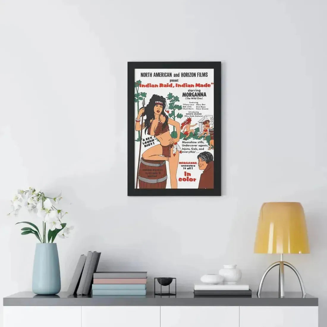 INDIAN RAID, INDIAN MADE 1969 - Framed Movie Poster - The Sticker Space