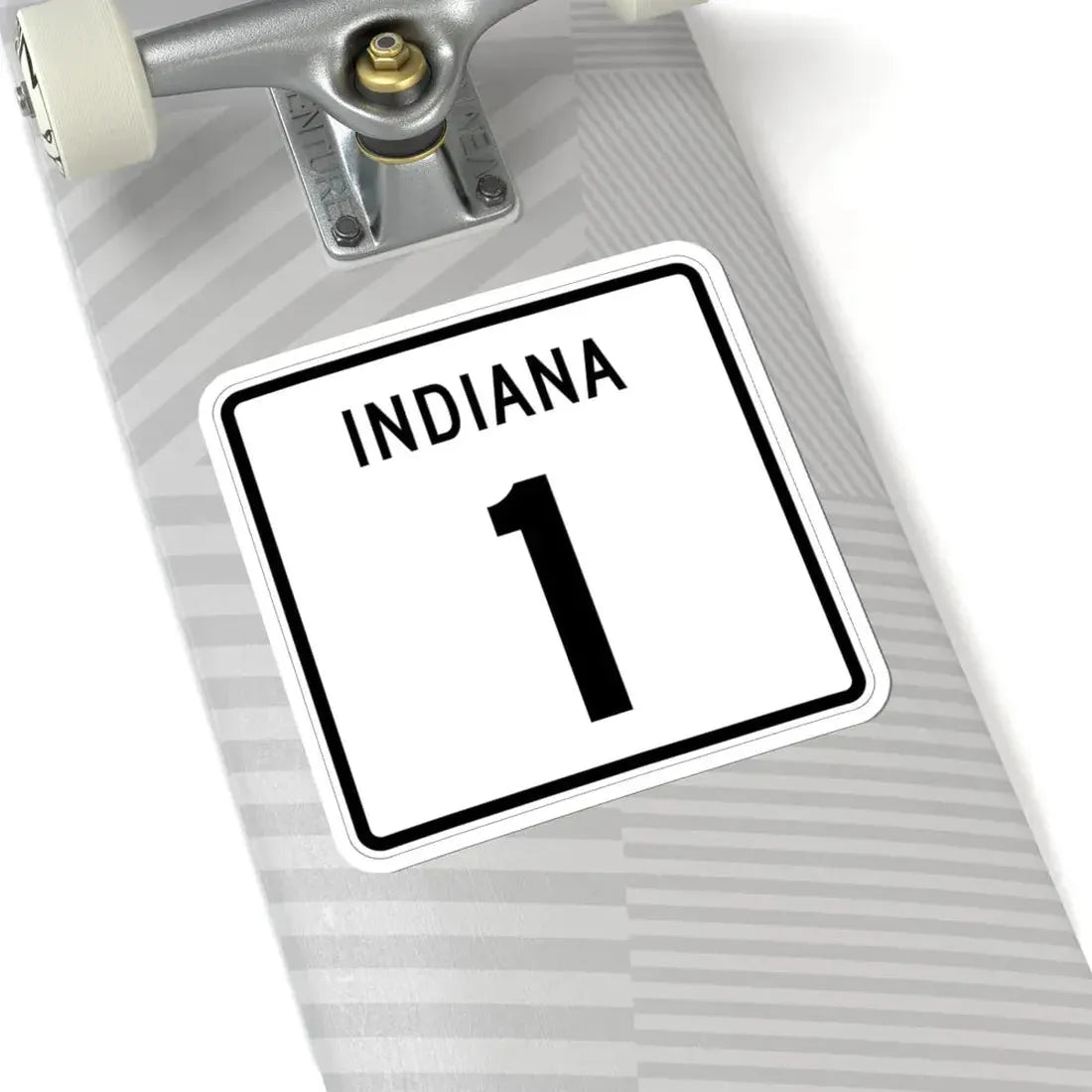 Indiana 1 (Indiana) (Road Sign) STICKER Vinyl Kiss-Cut Decal - The Sticker Space