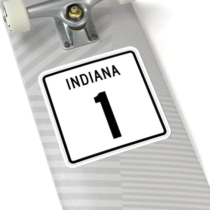 Indiana 1 (Indiana) (Road Sign) STICKER Vinyl Kiss-Cut Decal - The Sticker Space