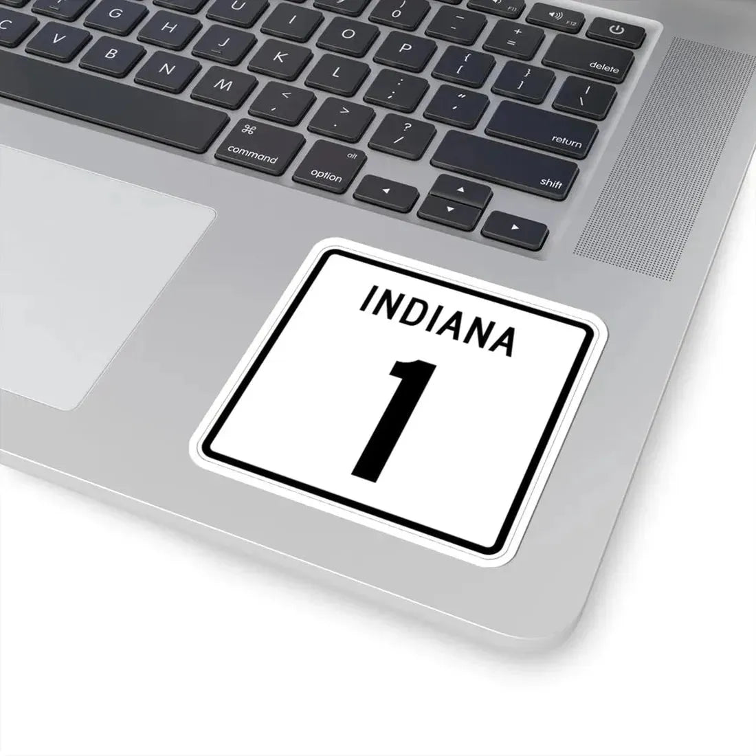 Indiana 1 (Indiana) (Road Sign) STICKER Vinyl Kiss-Cut Decal - The Sticker Space