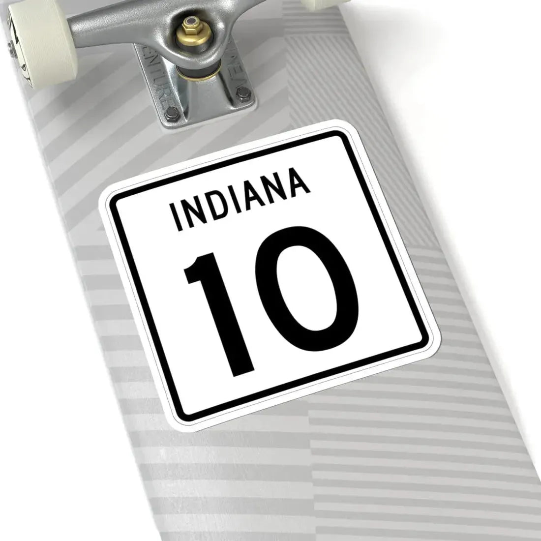 Indiana 10 (Indiana) (Road Sign) STICKER Vinyl Kiss-Cut Decal - The Sticker Space