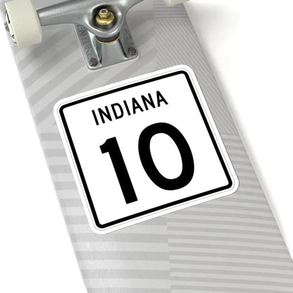 Indiana 10 (Indiana) (Road Sign) STICKER Vinyl Kiss-Cut Decal - The Sticker Space