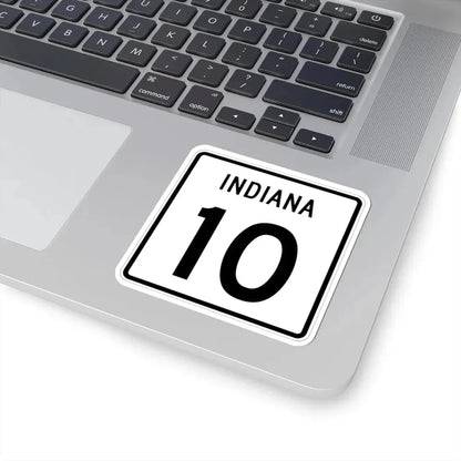 Indiana 10 (Indiana) (Road Sign) STICKER Vinyl Kiss-Cut Decal - The Sticker Space