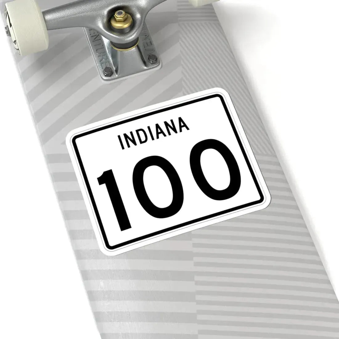 Indiana 100 (Indiana) (Road Sign) STICKER Vinyl Kiss-Cut Decal - The Sticker Space