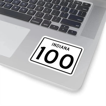 Indiana 100 (Indiana) (Road Sign) STICKER Vinyl Kiss-Cut Decal - The Sticker Space