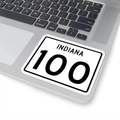 Indiana 100 (Indiana) (Road Sign) STICKER Vinyl Kiss-Cut Decal - The Sticker Space