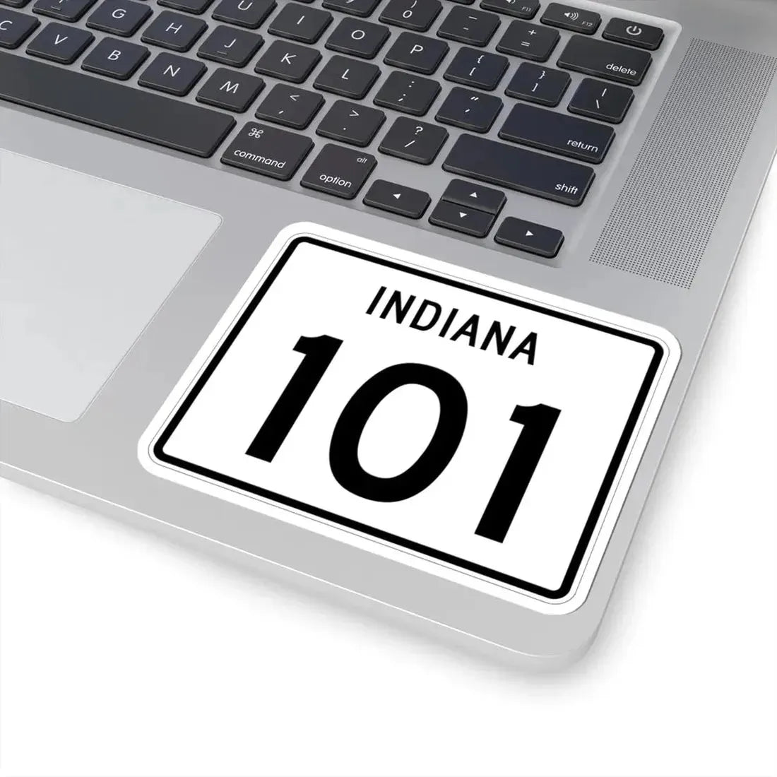 Indiana 101 (Indiana) (Road Sign) STICKER Vinyl Kiss-Cut Decal - The Sticker Space