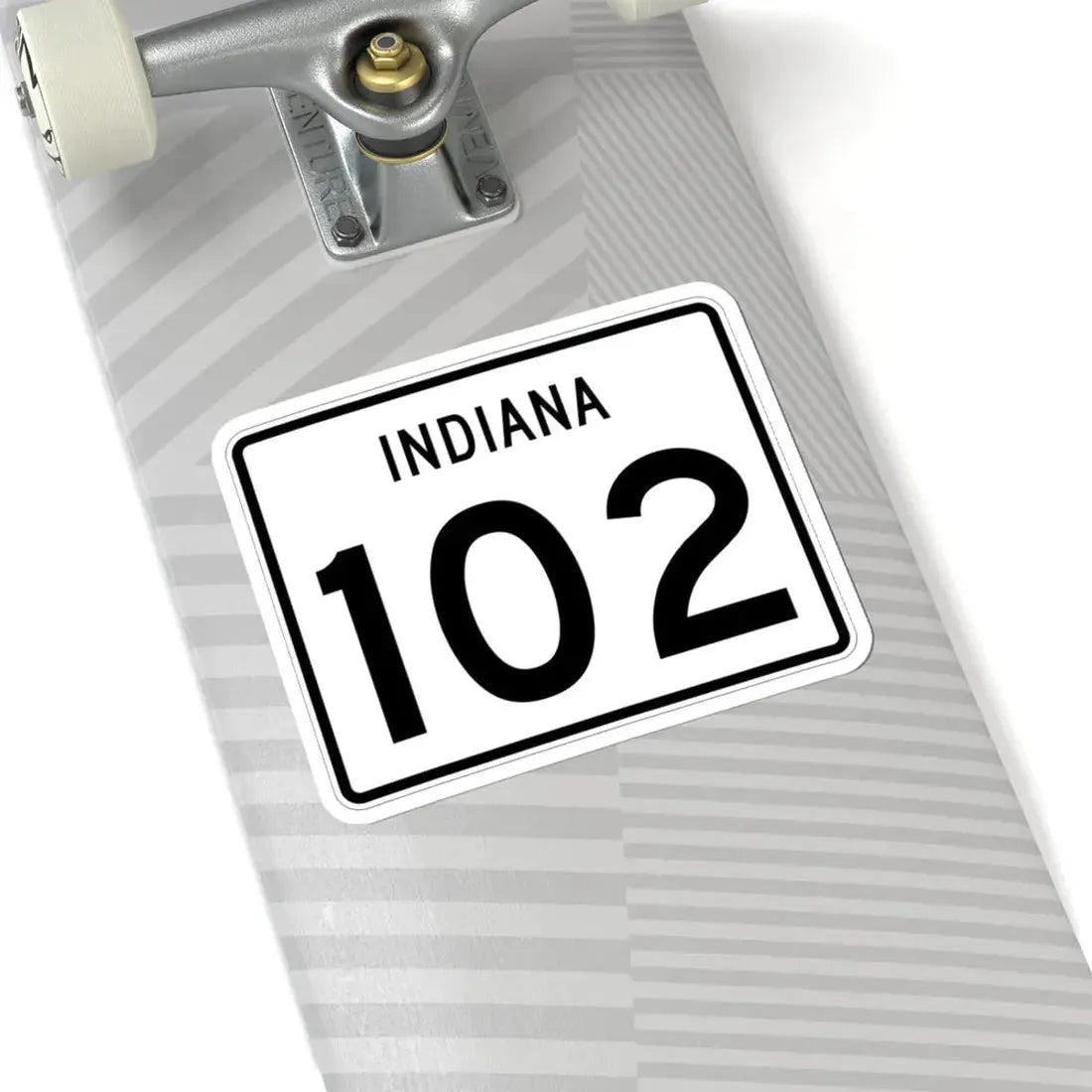 Indiana 102 (Indiana) (Road Sign) STICKER Vinyl Kiss-Cut Decal - The Sticker Space