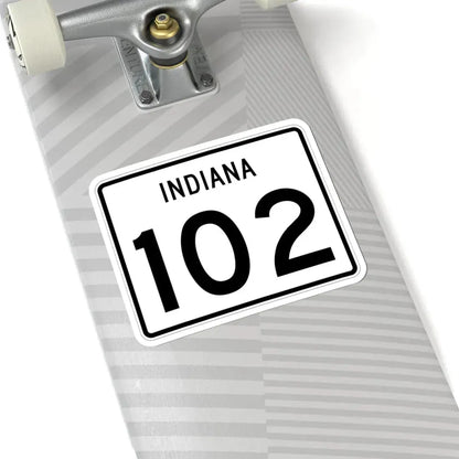 Indiana 102 (Indiana) (Road Sign) STICKER Vinyl Kiss-Cut Decal - The Sticker Space