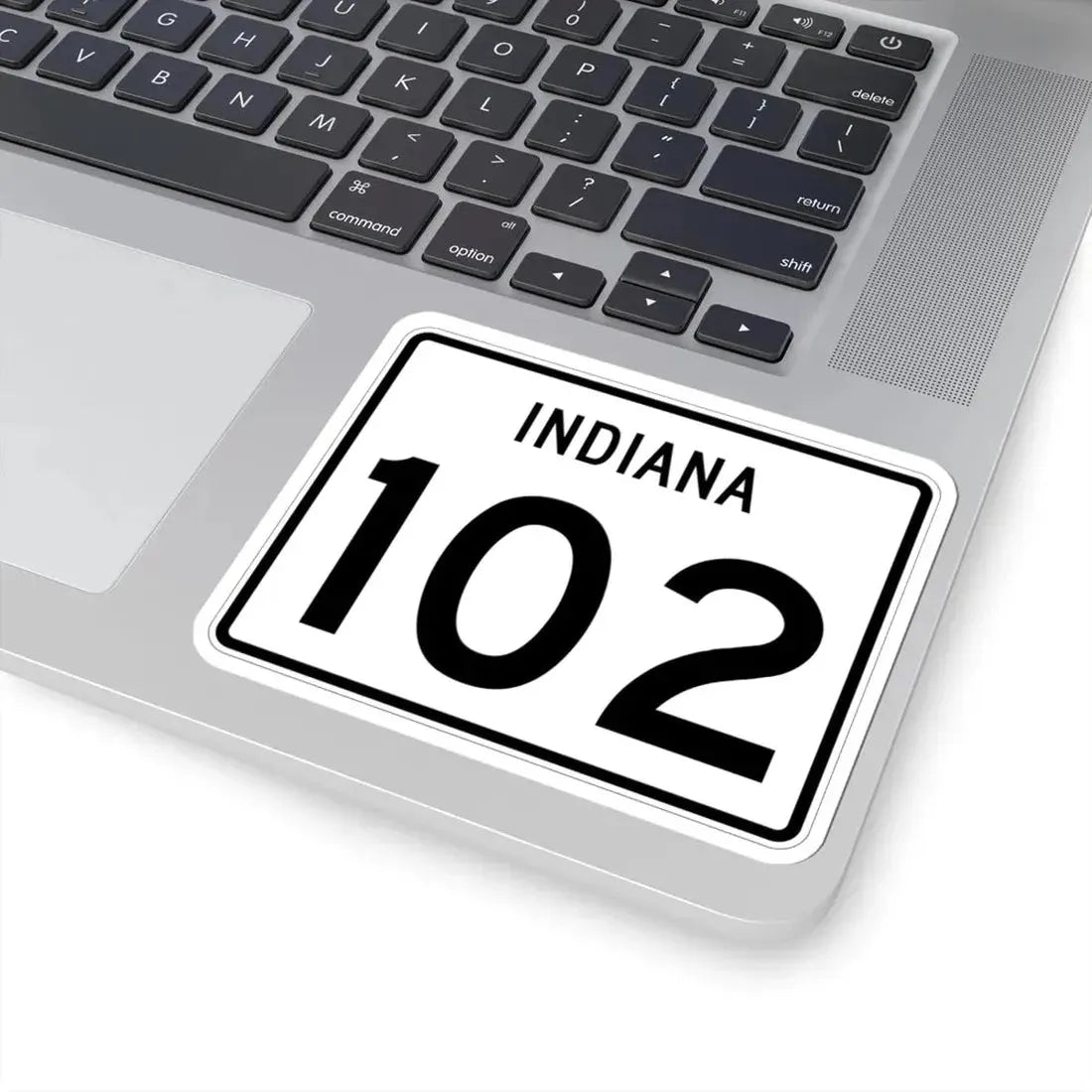 Indiana 102 (Indiana) (Road Sign) STICKER Vinyl Kiss-Cut Decal - The Sticker Space