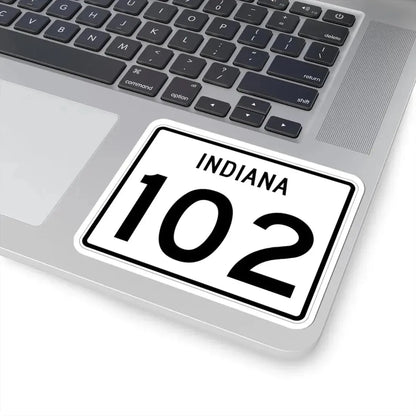 Indiana 102 (Indiana) (Road Sign) STICKER Vinyl Kiss-Cut Decal - The Sticker Space