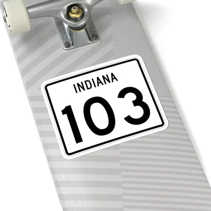 Indiana 103 (Indiana) (Road Sign) STICKER Vinyl Kiss-Cut Decal - The Sticker Space