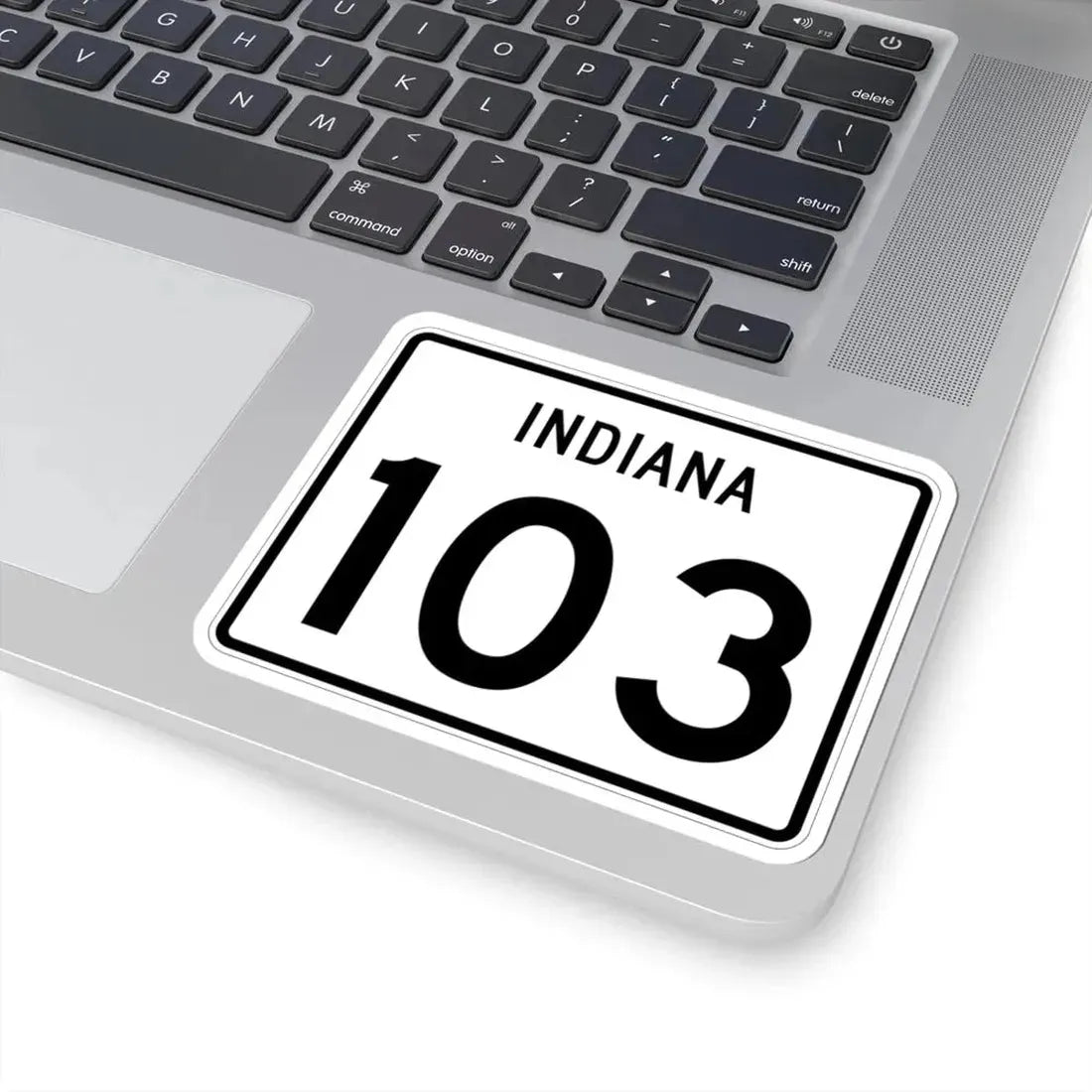 Indiana 103 (Indiana) (Road Sign) STICKER Vinyl Kiss-Cut Decal - The Sticker Space