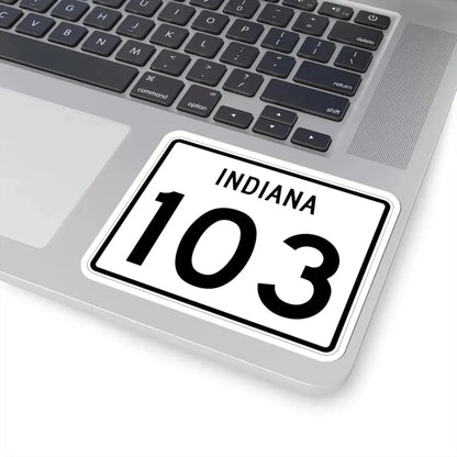 Indiana 103 (Indiana) (Road Sign) STICKER Vinyl Kiss-Cut Decal - The Sticker Space