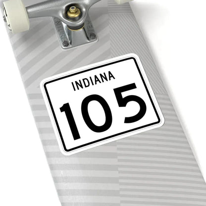 Indiana 105 (Indiana) (Road Sign) STICKER Vinyl Kiss-Cut Decal - The Sticker Space