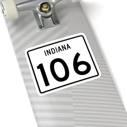 Indiana 106 (Indiana) (Road Sign) STICKER Vinyl Kiss-Cut Decal - The Sticker Space