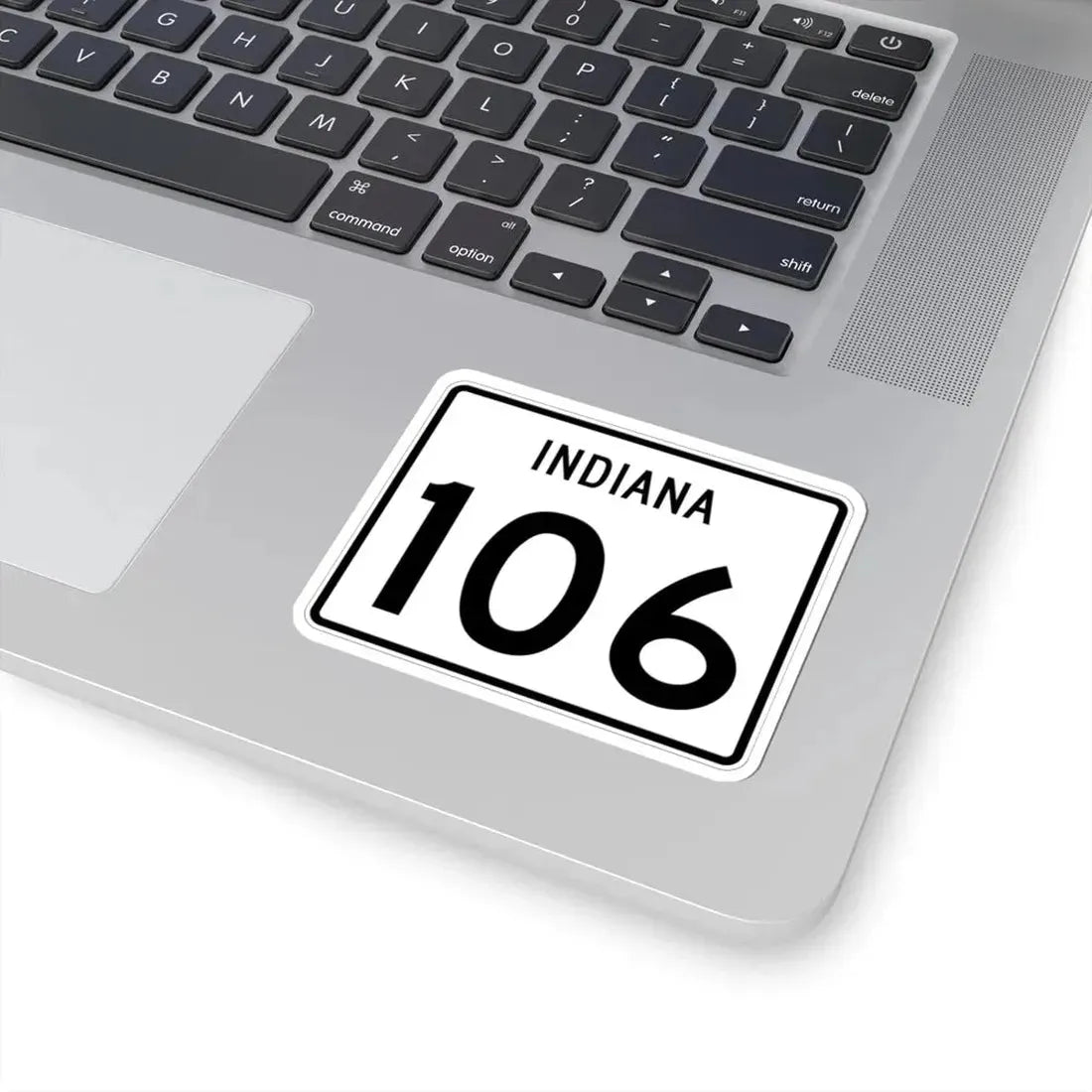 Indiana 106 (Indiana) (Road Sign) STICKER Vinyl Kiss-Cut Decal - The Sticker Space