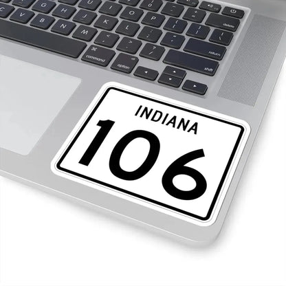 Indiana 106 (Indiana) (Road Sign) STICKER Vinyl Kiss-Cut Decal - The Sticker Space