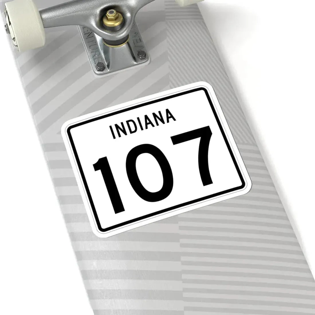 Indiana 107 (Indiana) (Road Sign) STICKER Vinyl Kiss-Cut Decal - The Sticker Space