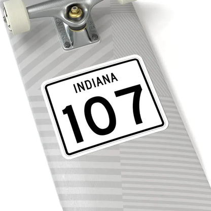 Indiana 107 (Indiana) (Road Sign) STICKER Vinyl Kiss-Cut Decal - The Sticker Space
