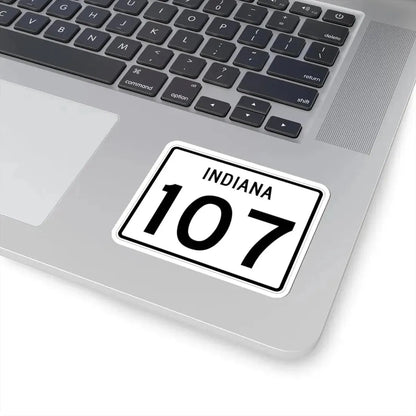 Indiana 107 (Indiana) (Road Sign) STICKER Vinyl Kiss-Cut Decal - The Sticker Space