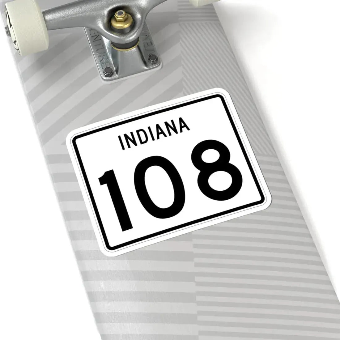 Indiana 108 (Indiana) (Road Sign) STICKER Vinyl Kiss-Cut Decal - The Sticker Space