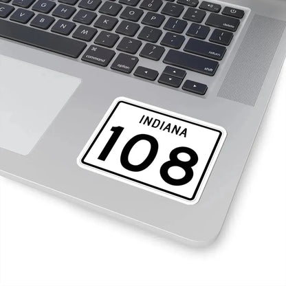 Indiana 108 (Indiana) (Road Sign) STICKER Vinyl Kiss-Cut Decal - The Sticker Space