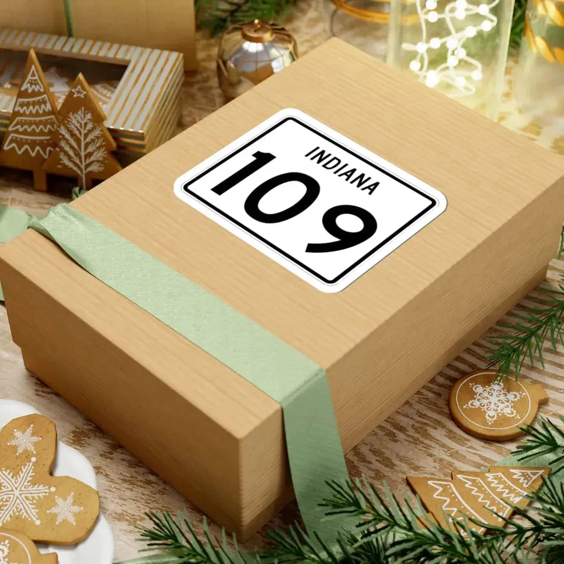 Indiana 109 (Indiana) (Road Sign) STICKER Vinyl Kiss-Cut Decal - The Sticker Space