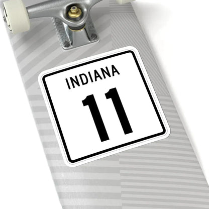 Indiana 11 (Indiana) (Road Sign) STICKER Vinyl Kiss-Cut Decal - The Sticker Space