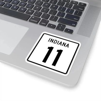 Indiana 11 (Indiana) (Road Sign) STICKER Vinyl Kiss-Cut Decal - The Sticker Space