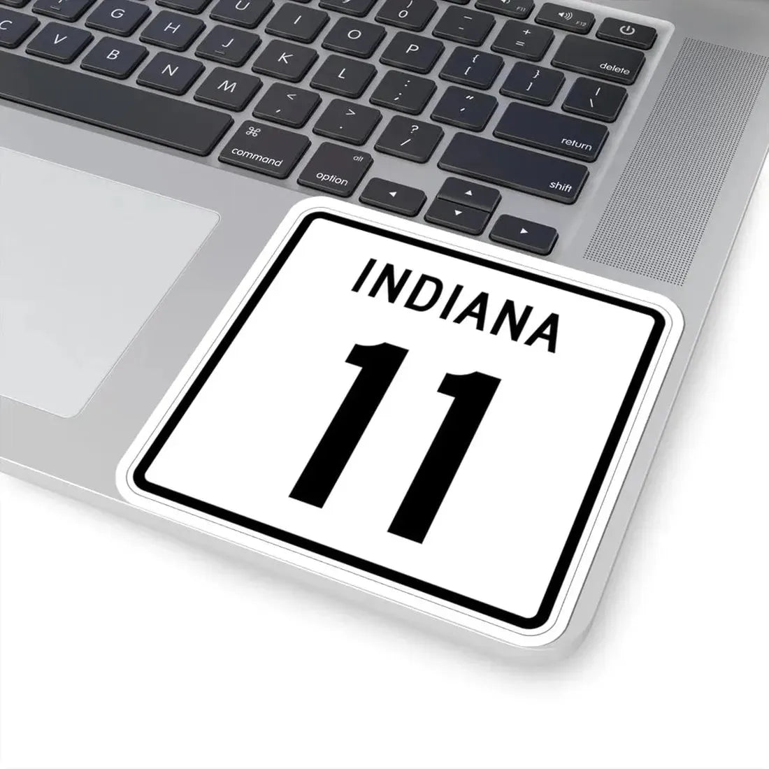 Indiana 11 (Indiana) (Road Sign) STICKER Vinyl Kiss-Cut Decal - The Sticker Space