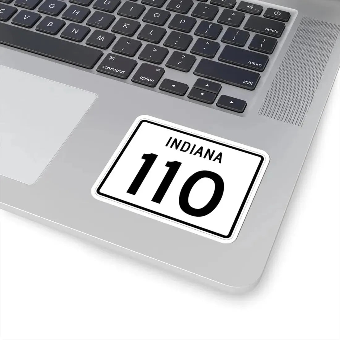 Indiana 110 (Indiana) (Road Sign) STICKER Vinyl Kiss-Cut Decal - The Sticker Space