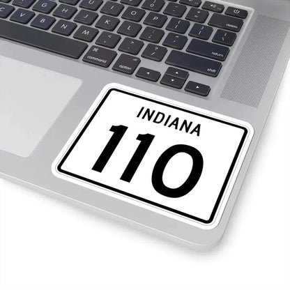 Indiana 110 (Indiana) (Road Sign) STICKER Vinyl Kiss-Cut Decal - The Sticker Space