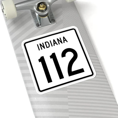 Indiana 112 1955 (Indiana) (Road Sign) STICKER Vinyl Kiss-Cut Decal - The Sticker Space