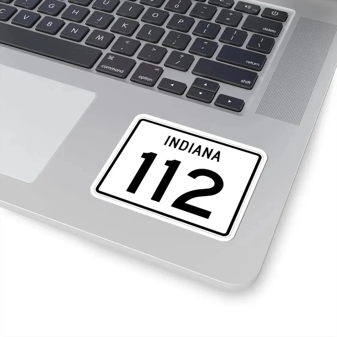 Indiana 112 (Indiana) (Road Sign) STICKER Vinyl Kiss-Cut Decal - The Sticker Space