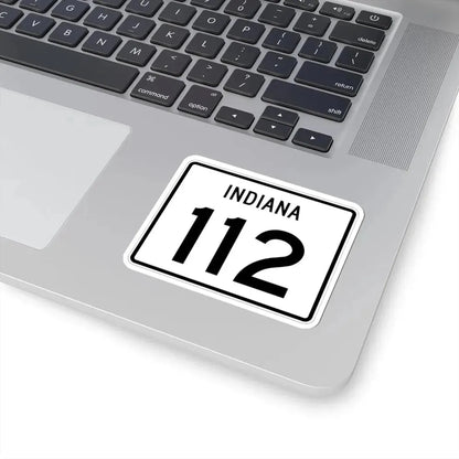 Indiana 112 (Indiana) (Road Sign) STICKER Vinyl Kiss-Cut Decal - The Sticker Space