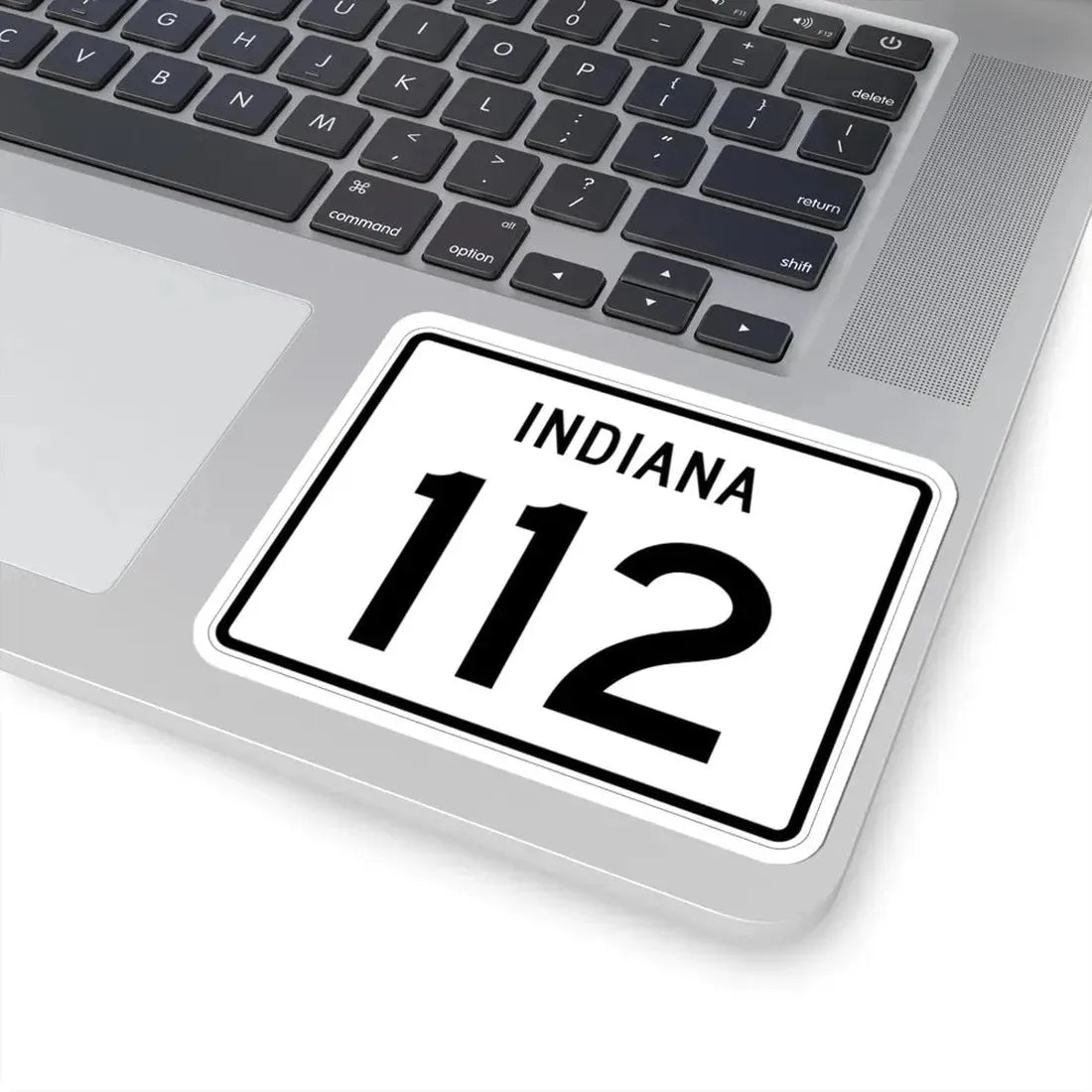 Indiana 112 (Indiana) (Road Sign) STICKER Vinyl Kiss-Cut Decal - The Sticker Space