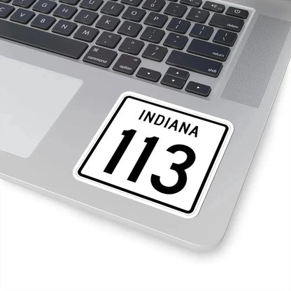 Indiana 113 1955 (Indiana) (Road Sign) STICKER Vinyl Kiss-Cut Decal - The Sticker Space