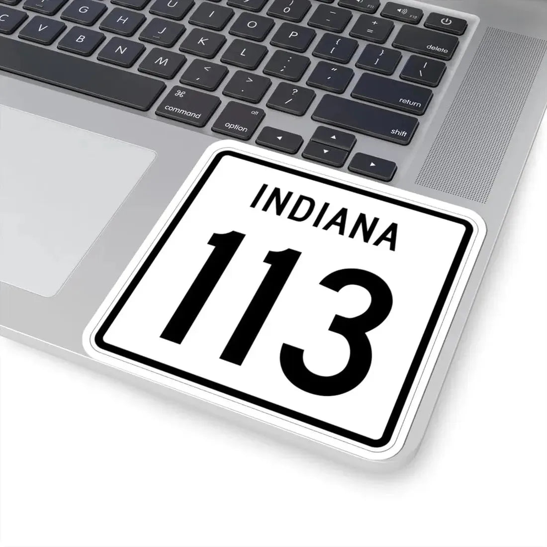 Indiana 113 1955 (Indiana) (Road Sign) STICKER Vinyl Kiss-Cut Decal - The Sticker Space