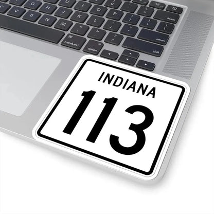Indiana 113 1955 (Indiana) (Road Sign) STICKER Vinyl Kiss-Cut Decal - The Sticker Space