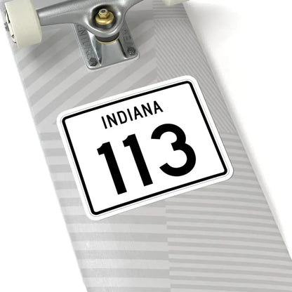 Indiana 113 (Indiana) (Road Sign) STICKER Vinyl Kiss-Cut Decal - The Sticker Space