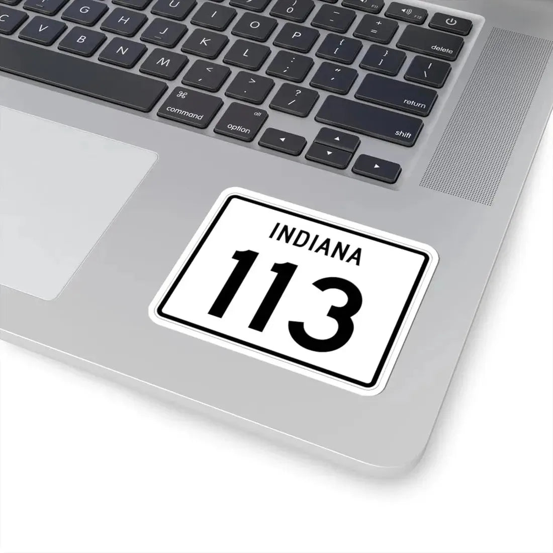 Indiana 113 (Indiana) (Road Sign) STICKER Vinyl Kiss-Cut Decal - The Sticker Space